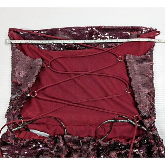 Sabina Musayev Zarya Women's Sequined Dress in Wine Size S (MSRP $495) - Picture 8 of 10